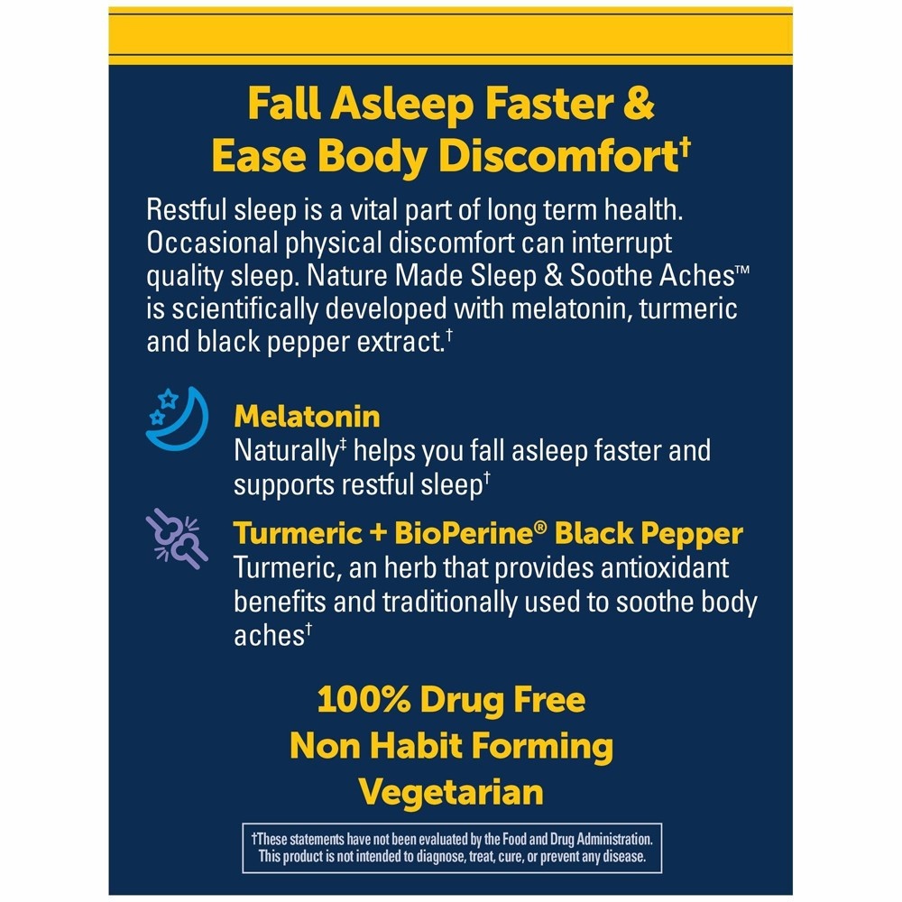 slide 5 of 5, Nature Made Sleep & Soothe Aches Capsules, 40 ct