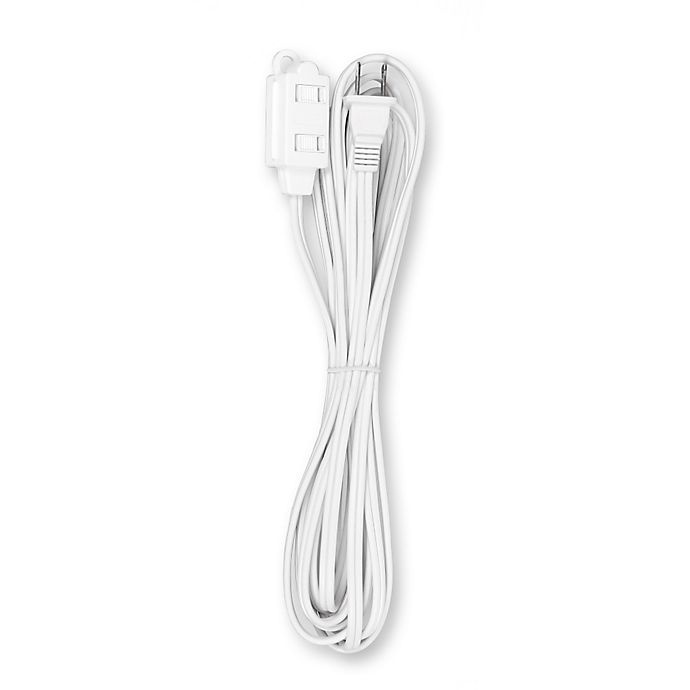 slide 1 of 1, 360 Electrical White Extension Cord, 15 ft