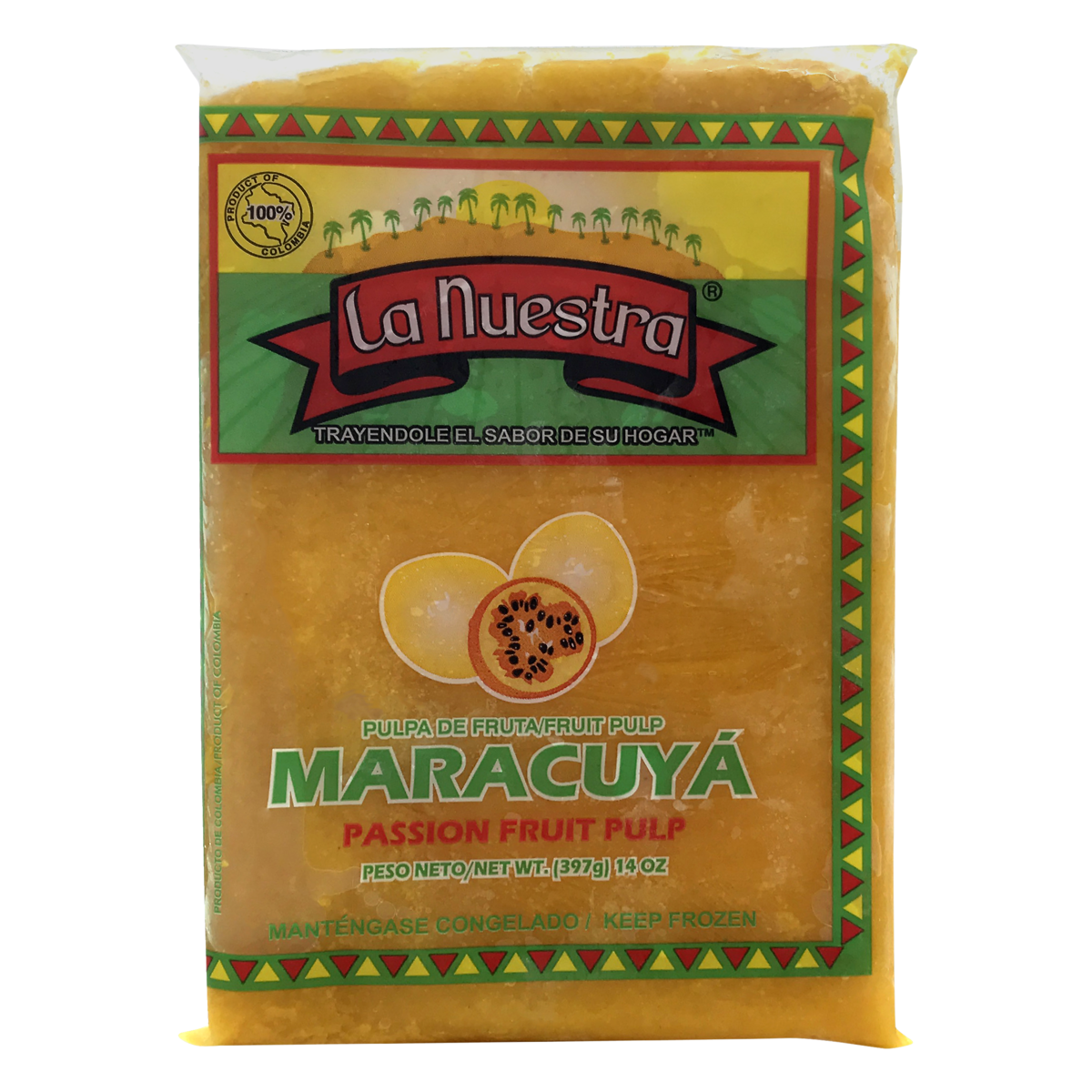 slide 1 of 1, La Nuestra Maracuya Pulp, 14 oz