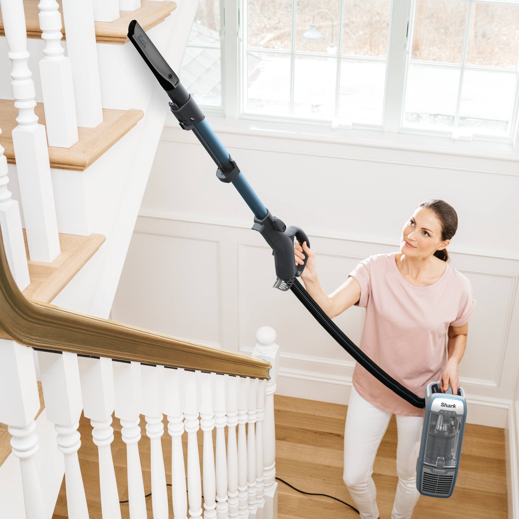 slide 11 of 12, Shark DuoClean PowerFins Powered Lift Away Upright Vacuum with Self-Cleaning Brushroll - AZ1501, 1 ct