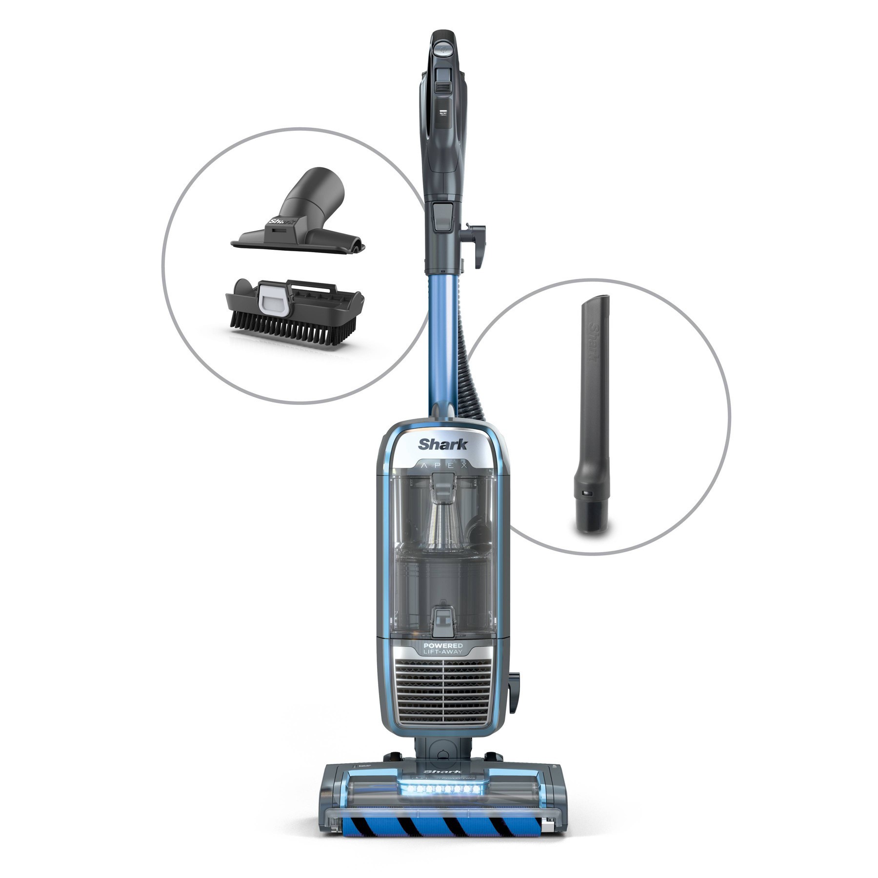slide 8 of 12, Shark DuoClean PowerFins Powered Lift Away Upright Vacuum with Self-Cleaning Brushroll - AZ1501, 1 ct