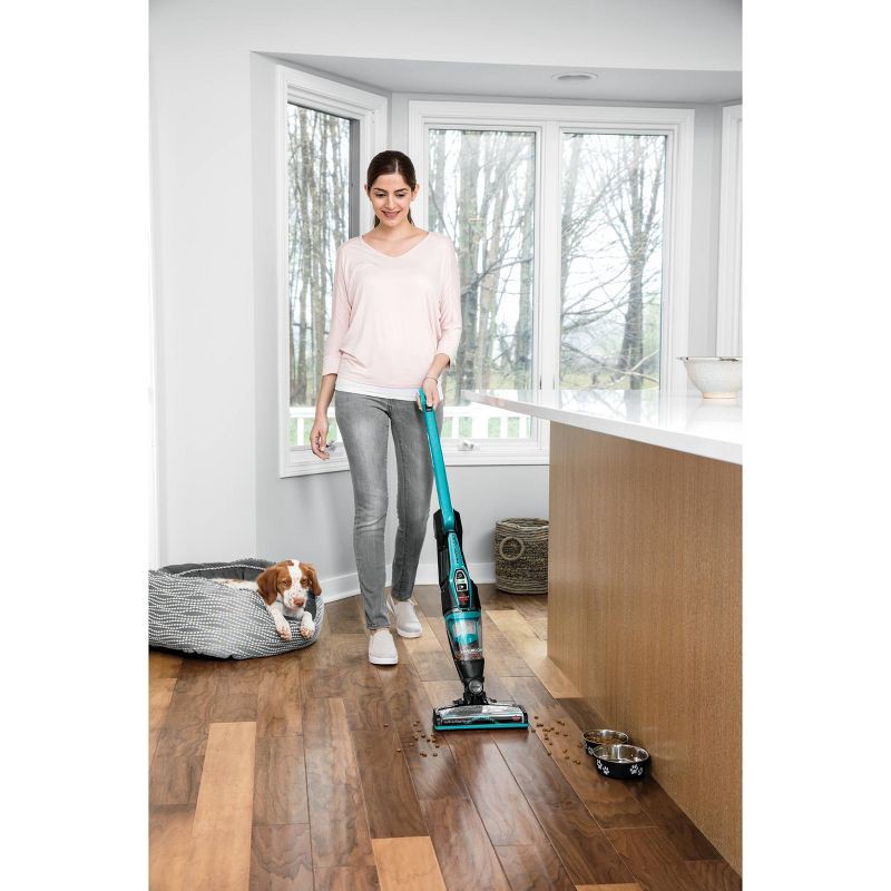 slide 4 of 9, BISSELL ReadyClean Cordless 10.8V Stick Vacuum 3190 10" Cleaning Path Blue: Pet Hair, Multi-Surface, Bagless, Lithium Ion Battery, 1 ct