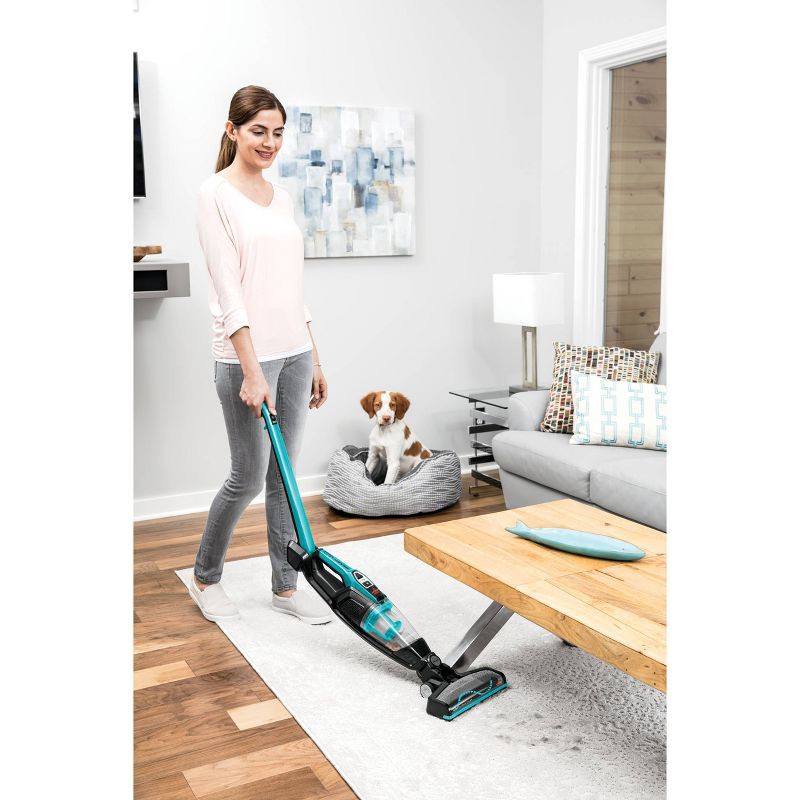 slide 5 of 9, BISSELL ReadyClean Cordless 10.8V Stick Vacuum 3190 10" Cleaning Path Blue: Pet Hair, Multi-Surface, Bagless, Lithium Ion Battery, 1 ct