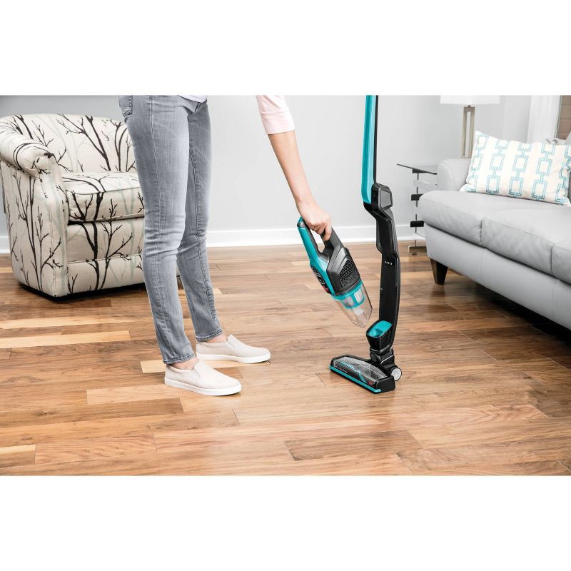 slide 6 of 9, BISSELL ReadyClean Cordless 10.8V Stick Vacuum 3190 10" Cleaning Path Blue: Pet Hair, Multi-Surface, Bagless, Lithium Ion Battery, 1 ct