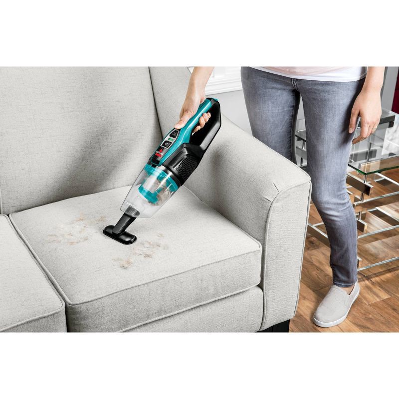 slide 7 of 9, BISSELL ReadyClean Cordless 10.8V Stick Vacuum 3190 10" Cleaning Path Blue: Pet Hair, Multi-Surface, Bagless, Lithium Ion Battery, 1 ct