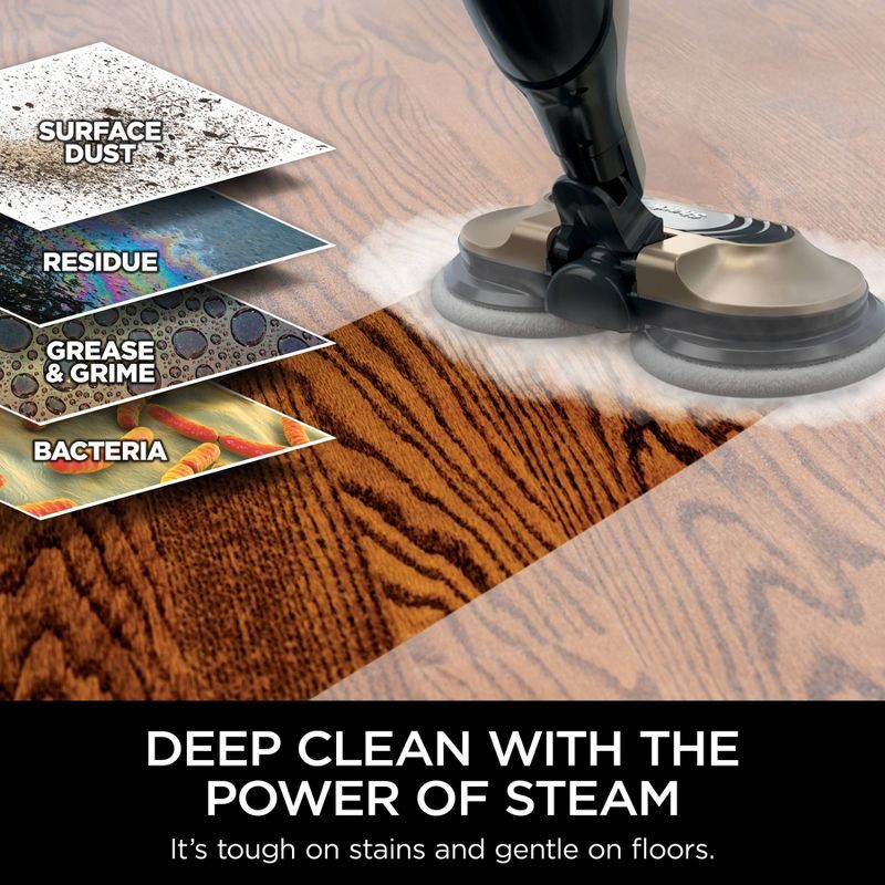 slide 5 of 12, Shark Steam and Scrub All-in-One Scrubbing and Sanitizing Hard Floor Steam Mop - S7001TGT: Electric Floor Steamer, 3 Speeds, 1 ct