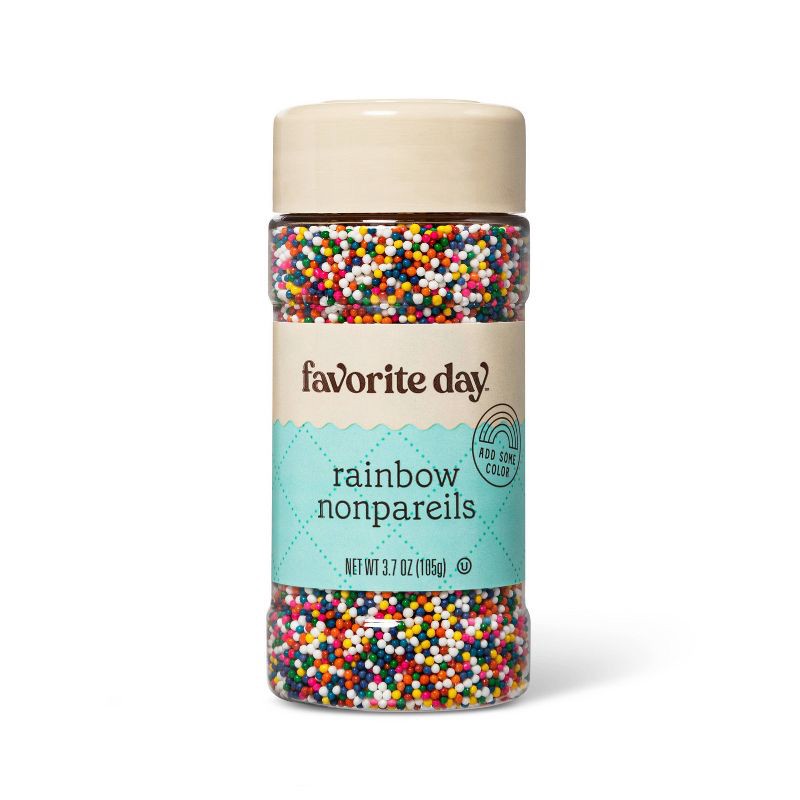 slide 1 of 3, Rainbow Non-Pareils - 3.7oz - Favorite Day™, 3.7 oz