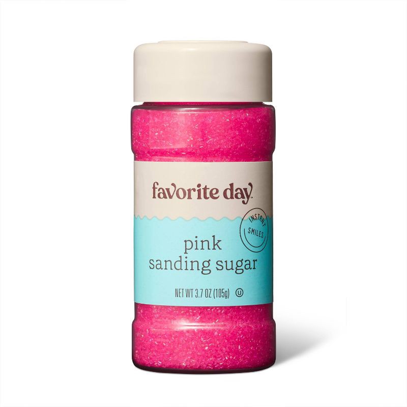 slide 1 of 3, Pink Sanding Sugar - 3.7oz - Favorite Day™, 3.7 oz