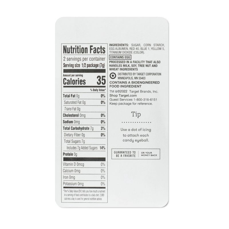 slide 3 of 3, Candy Eyeballs Icing Decorations - 0.5oz - Favorite Day™, 0.5 oz