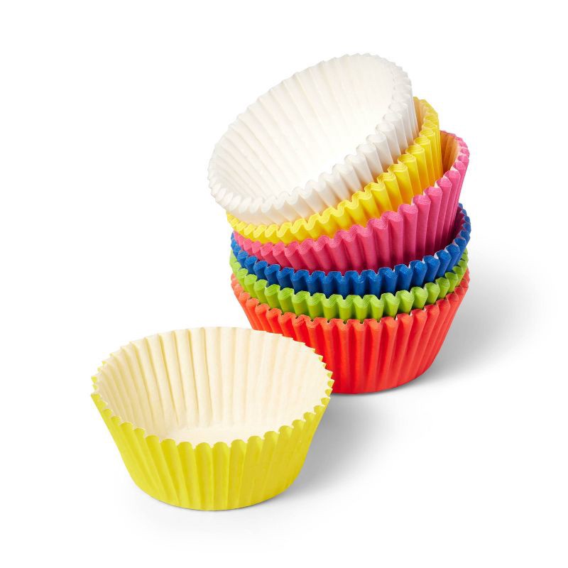 slide 3 of 3, Rainbow Baking Cups - 150ct - Favorite Day™, 150 ct