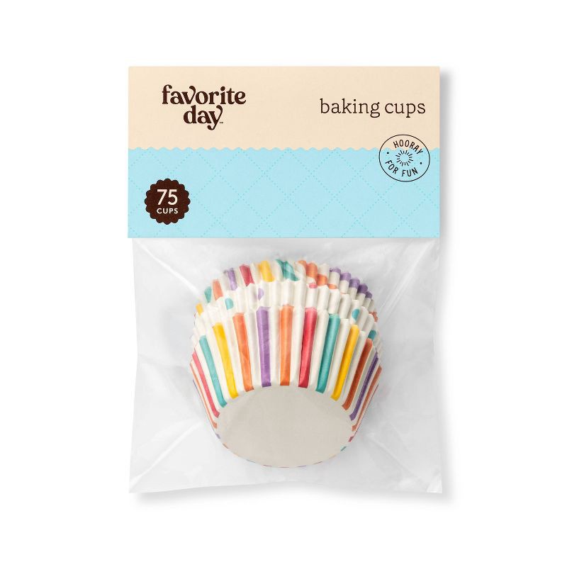 slide 1 of 3, Patterned Baking Cups - 75ct - Favorite Day™, 75 ct