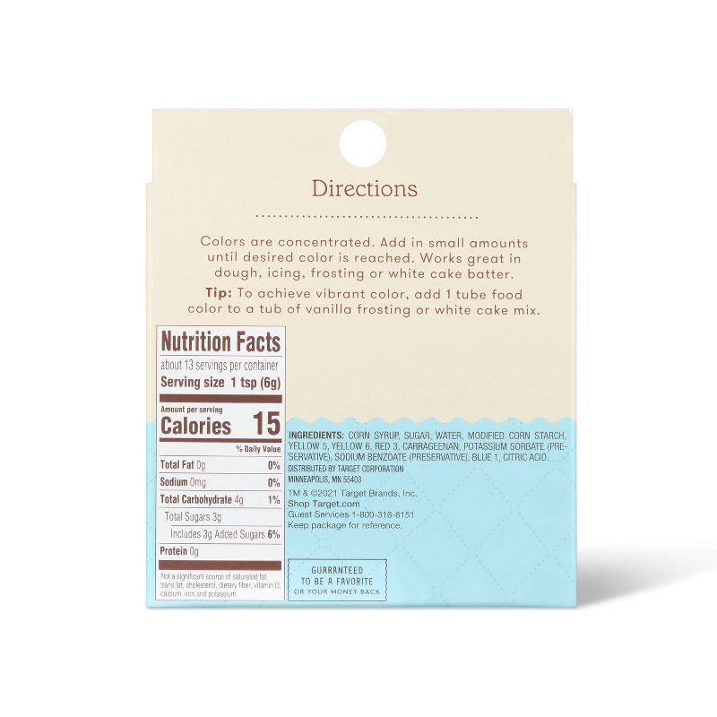 slide 3 of 3, Neon Gel Food Coloring - 2.7oz - Favorite Day™, 2.7 oz