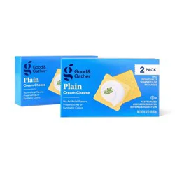 Plain Block Cream Cheese Bar - 8oz/2ct - Good & Gather™
