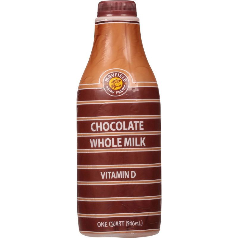 slide 1 of 6, Mayfield Whole Chocolate Milk - 1qt, 1 qt