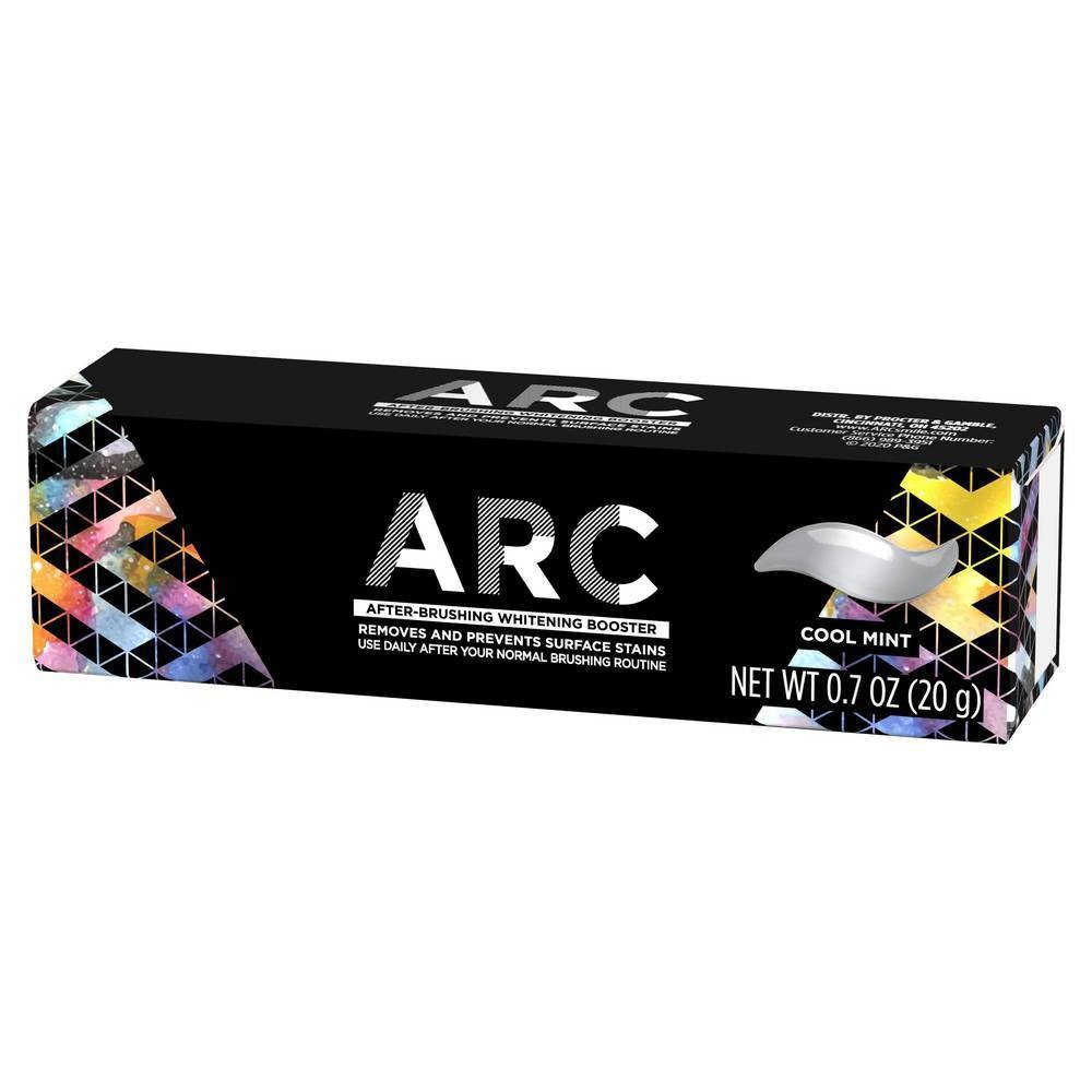 slide 3 of 4, ARC Oral Care After-Brushing Teeth Whitening Booster - Cool Mint - Trial Size, 0.7 oz