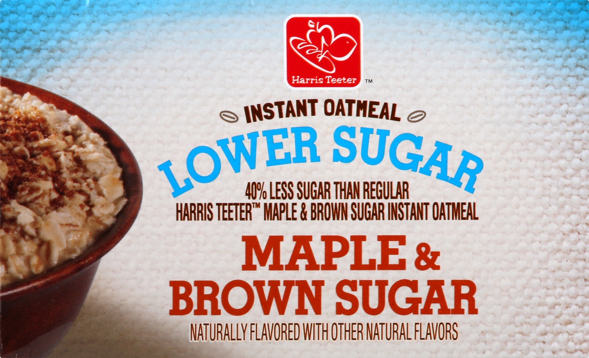 slide 6 of 10, Harris Teeter Instant Oatmeal Maple & Brown Sugar, 11.9 oz