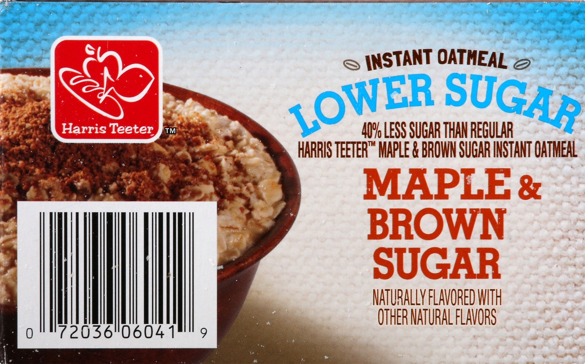 slide 8 of 10, Harris Teeter Instant Oatmeal Maple & Brown Sugar, 11.9 oz