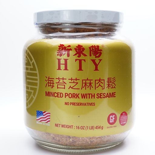slide 1 of 1, Hsin Tung Yang Hty Fried Pork/Sesame/Eaweed(Gluten Free, 16 oz