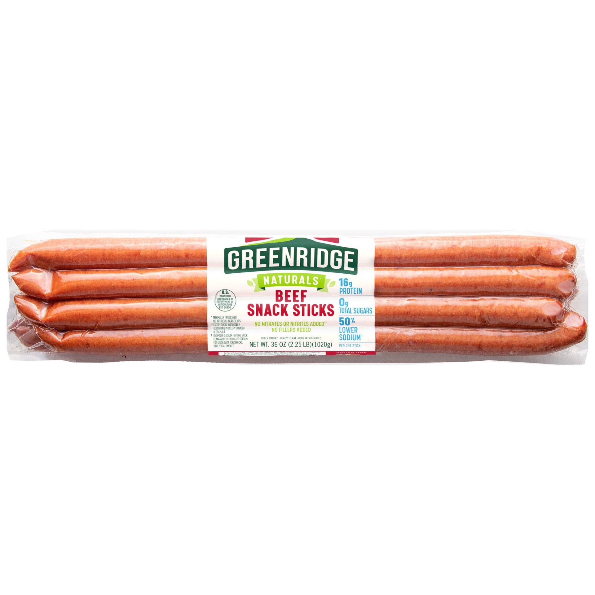 slide 1 of 1, Greenridge Farm Beef Snack Stick, 36 oz, 