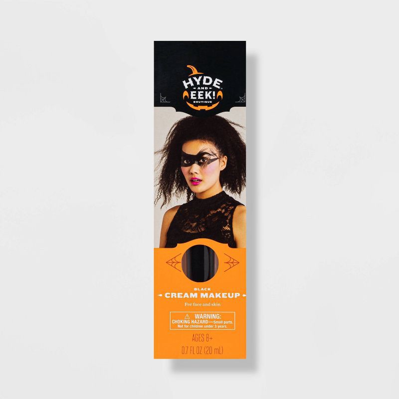 slide 1 of 3, Black Cream Halloween Costume Makeup - Hyde and EEK! Boutique™: Face Paint Makeup for Kids' 8+, 1 ct