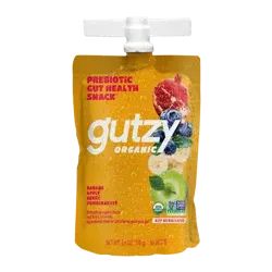 Gutzy Organic Prebiotic Fiber Snack Banana, Apple, Berry and Pomegranate