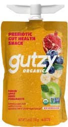 Gutzy Organic Banana Apple Berry Pomegranate Prebiotic Gut Health Snack 3.9 oz