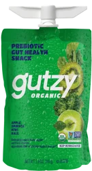 Gutzy Organic Apple Spinach Kiwi Kale Prebiotic Gut Health Snack 3.9 oz