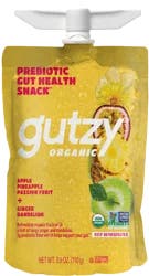 Gutzy Organic Apple Pineapple Passion Fruit + Ginger Dandelion Prebiotic Gut Health Snack 3.9 oz