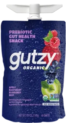 Gutzy Organic Apple Raspberry Blueberry Beet Prebiotic Gut Health Snack 3.9 oz
