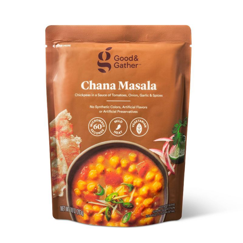 slide 1 of 4, Vegetarian Chana Masala - 10oz - Good & Gather™, 10 oz