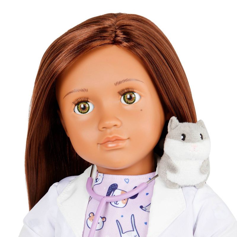 slide 2 of 6, Our Generation Daya with Plush Hamster 18" Pet Care Vet Doll, 1 ct