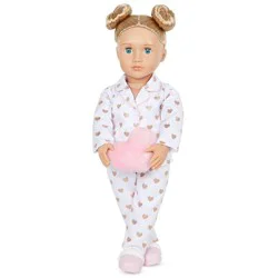 Our Generation Serenity with Heart Polka Dot Pajama Outfit 18" Slumber Party Doll