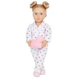 Our Generation Serenity with Heart Polka Dot Pajama Outfit 18" Slumber Party Doll
