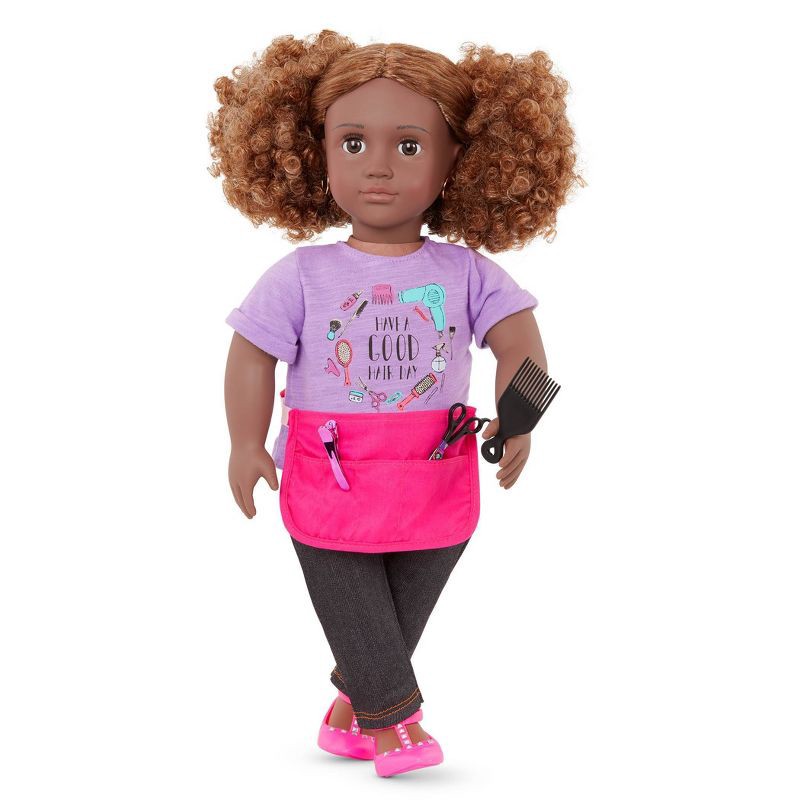 slide 2 of 5, Our Generation Ashanti 18" Hair Stylist Doll, 1 ct