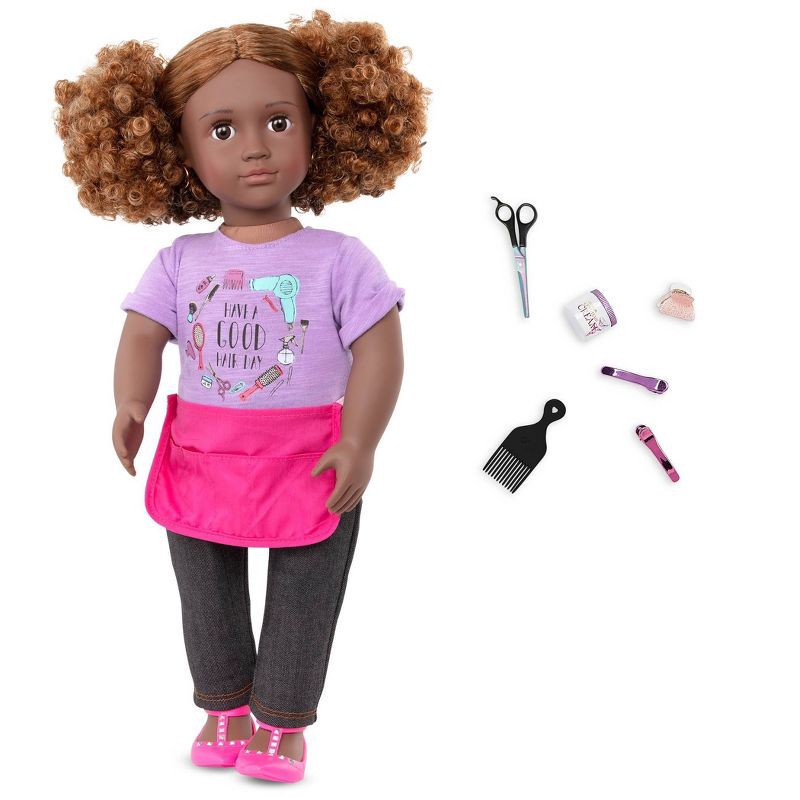 slide 1 of 5, Our Generation Ashanti 18" Hair Stylist Doll, 1 ct