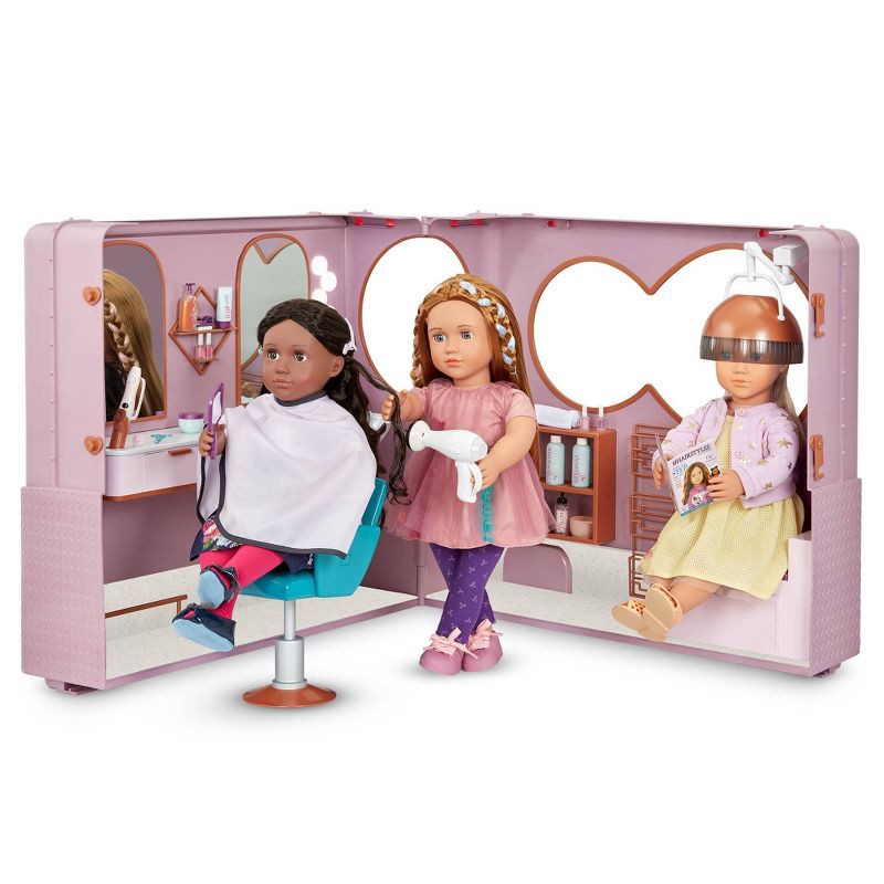 slide 4 of 10, Our Generation Hair Salon Playset for 18" Dolls, 1 ct