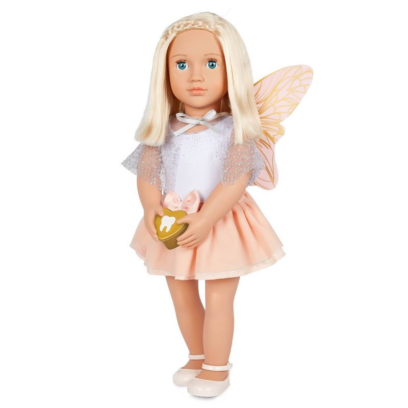 slide 2 of 5, Our Generation Tooth Fairy Outfit with Wings & Star Wand Accessory for 18" Dolls, 1 ct