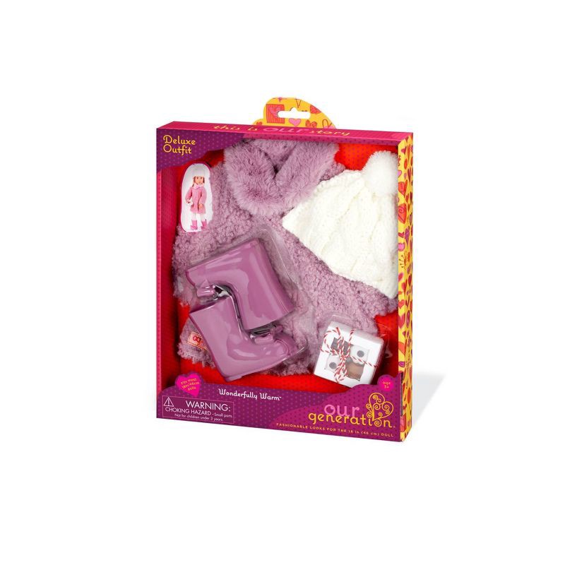 slide 5 of 5, Our Generation Wonderfully Warm Fashion Outfit & Treat Box for 18" Dolls, 1 ct