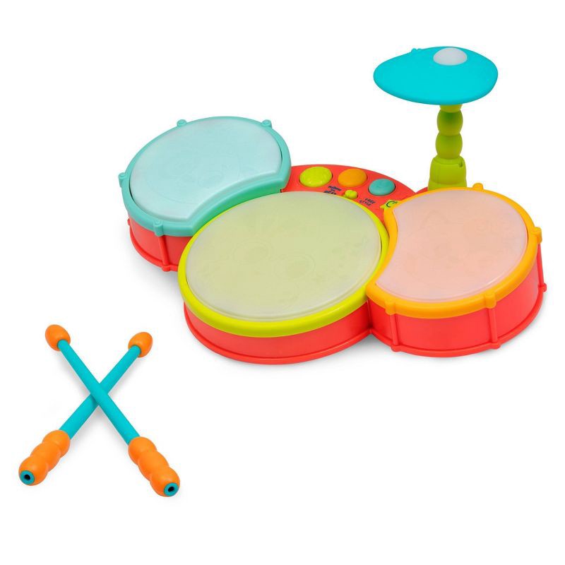 slide 7 of 8, B. toys Toy Drum Set - Little Beats, 1 ct