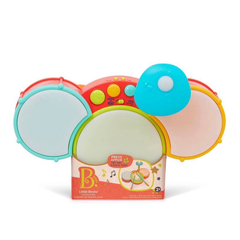 slide 8 of 8, B. toys Toy Drum Set - Little Beats, 1 ct