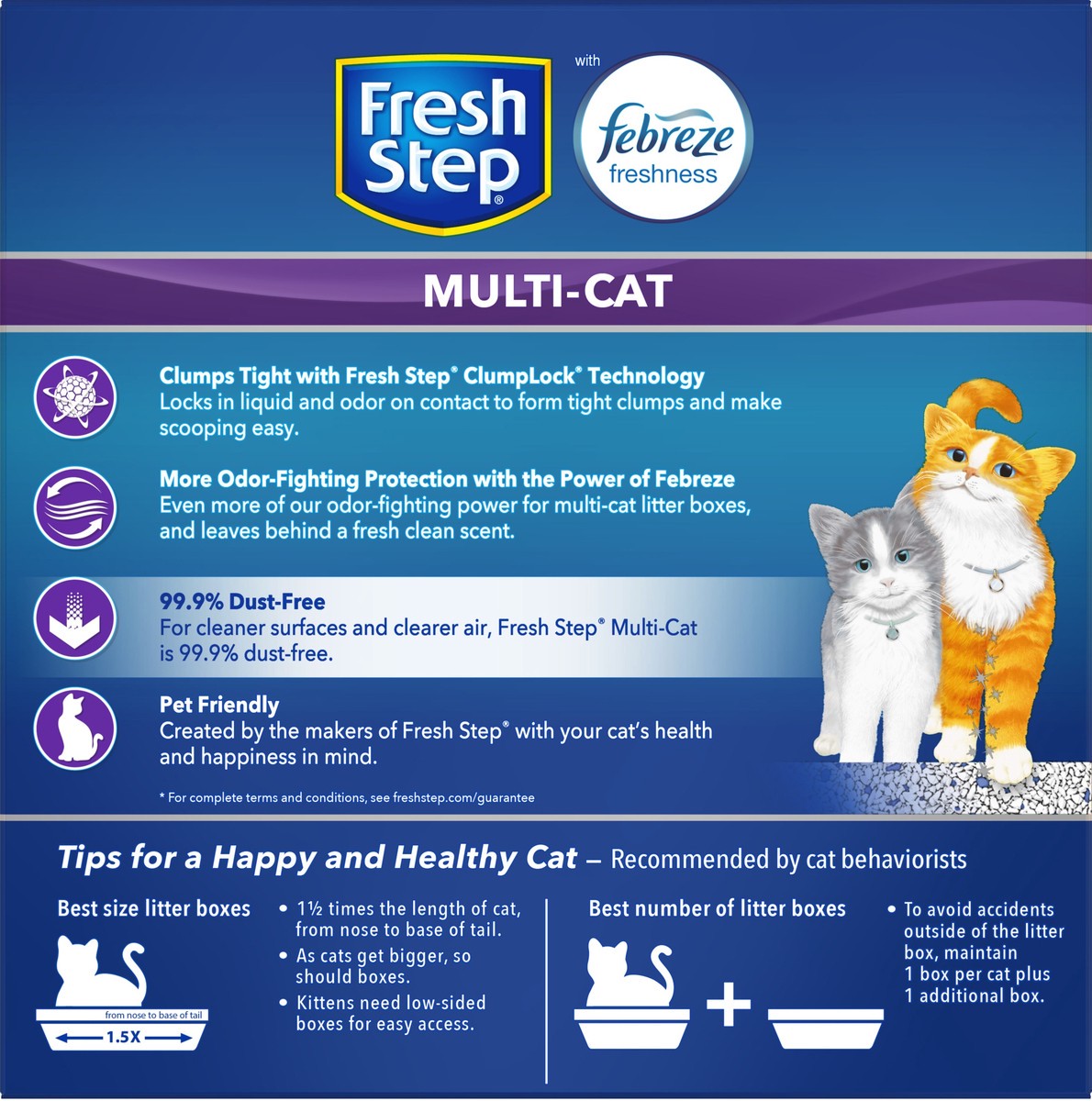 slide 7 of 9, Fresh Step Multi Cat Litter, 14 lb