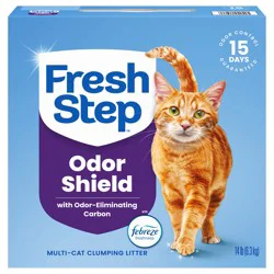 Fresh Step Multi-Cat Extra Strength Scented Litter with Febreze Clumping Cat Litter