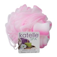 slide 15 of 17, Katelle Shower & Bath Flower Mesh Sponge, Assorted Colors, 1 ct