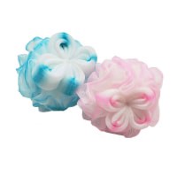 slide 11 of 17, Katelle Shower & Bath Flower Mesh Sponge, Assorted Colors, 1 ct