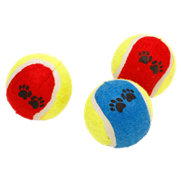 slide 4 of 5, Blue Paws Tennis Balls, 3 ct