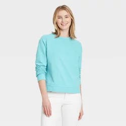 Women's Sweatshirt - Universal Thread Turquoise M