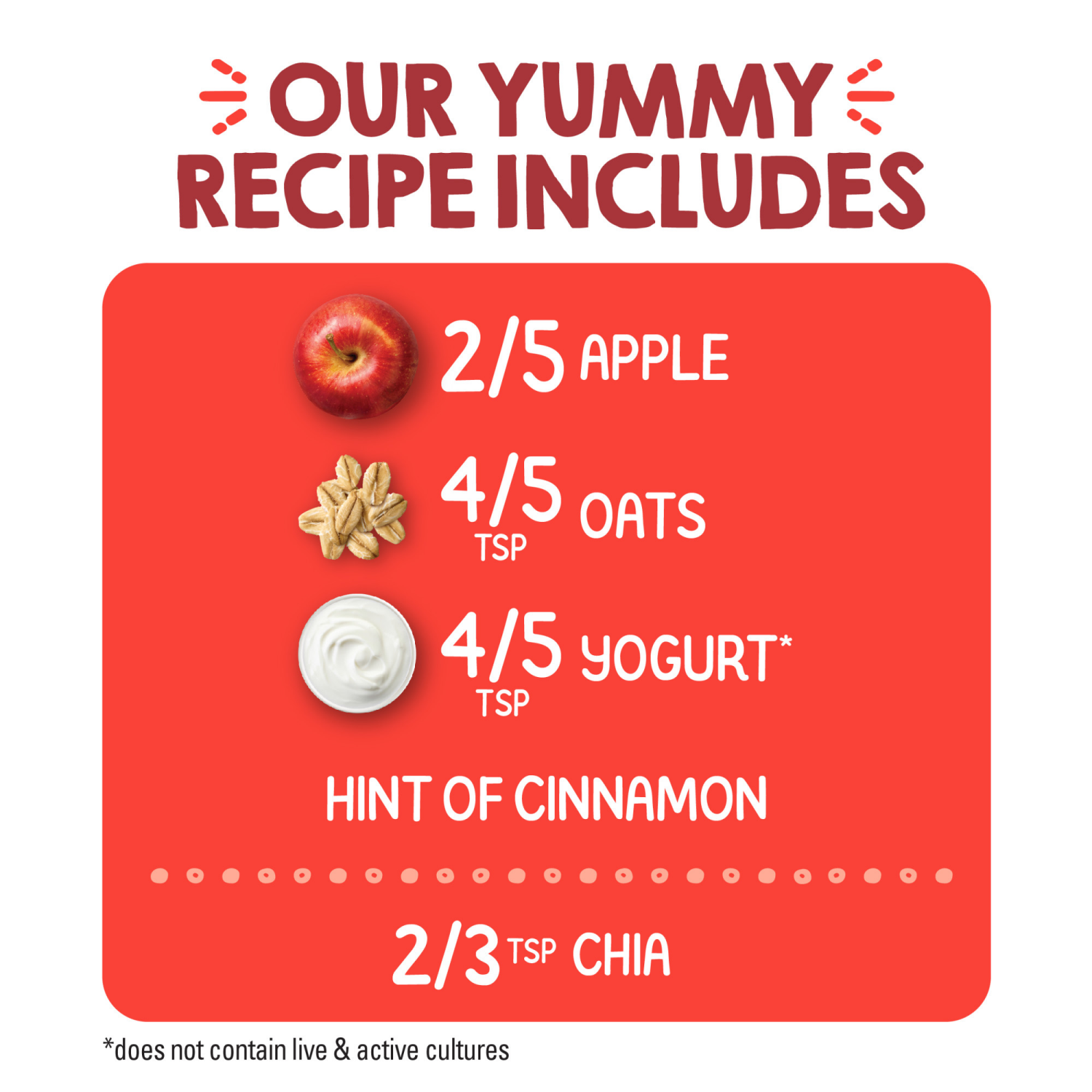 slide 5 of 8, Happy Tot Organics Super Morning Stage 4 Organic Apples, Cinnamon, Yogurt & Oats + Super Chia Pouch 4 Oz UNIT, 4 oz