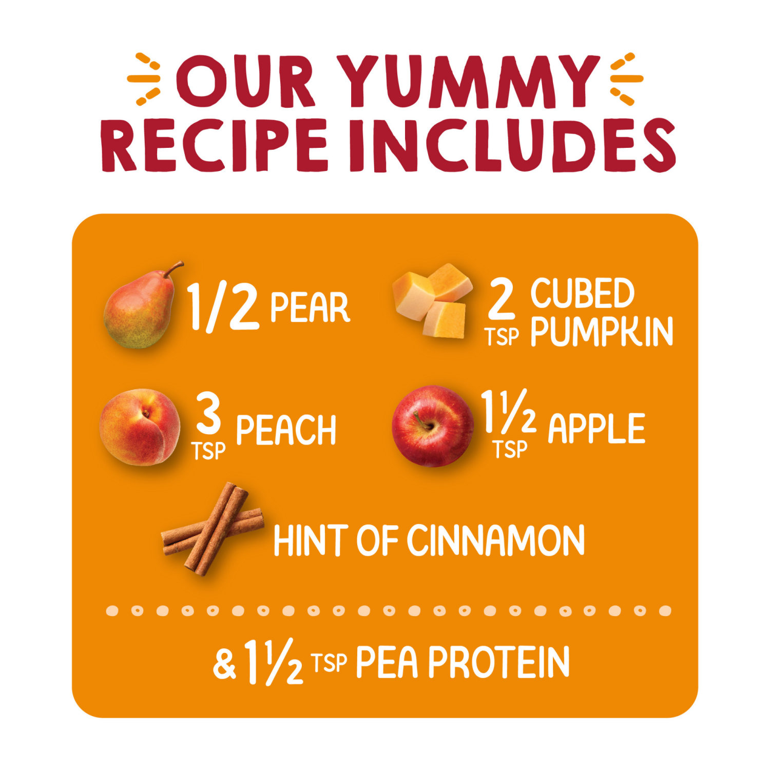 slide 4 of 8, Happy Tot Organics Fiber & Protein Stage 4 Organic Pears, Peaches, Pumpkin & Apples Pouch 4 oz UNIT, 4 oz