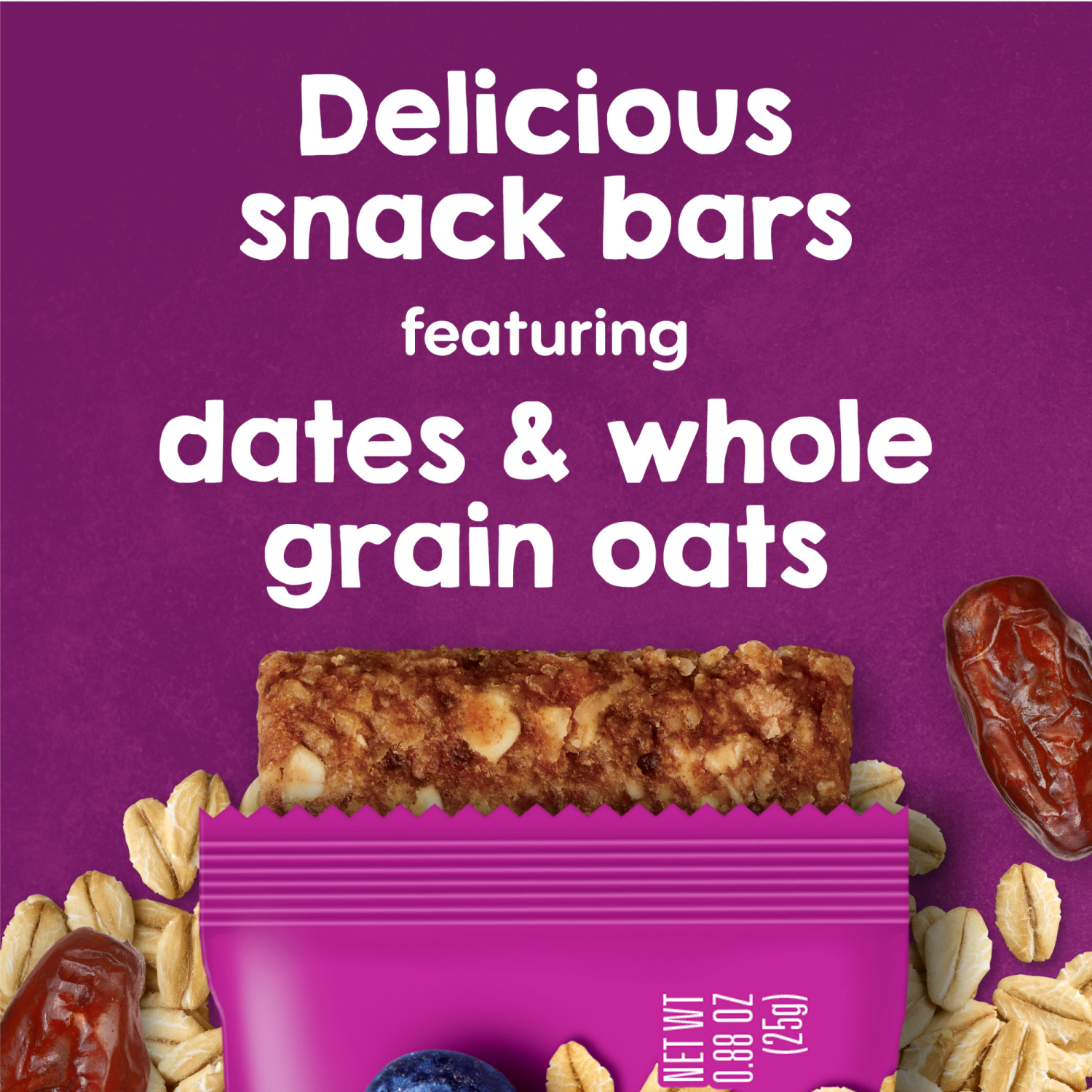 slide 4 of 5, Happy Tot Organics Super Foods Gluten Free Oat Bar Organic Blueberries & Oatmeal 5-0.88 oz Bars UNIT, 5 ct