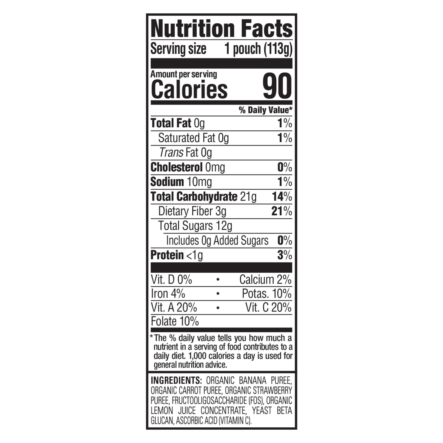 slide 3 of 8, Happy Tot Organics Super Bellies Stage 4 Immune + Digestive Support Blend Organic Bananas, Carrots & Strawberries Pouch 4 oz UNIT, 4 oz